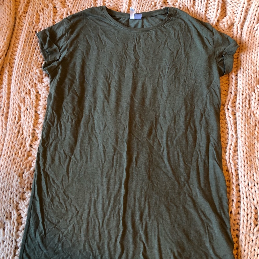 H&M Olive T-shirt Dress